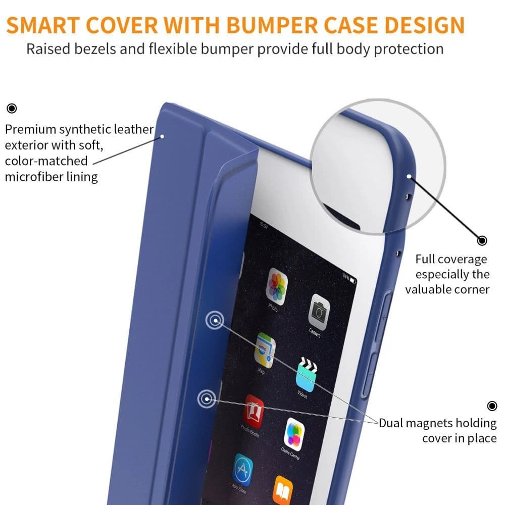 Etui Tech-Protect Smartcase Apple iPad Air 9.7 2014 (2. generacji) Navy Blue - 5