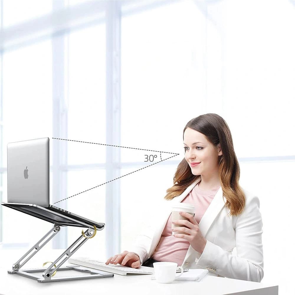 Tech-Protect Prodesk Universal Laptop Stand Silver - 9