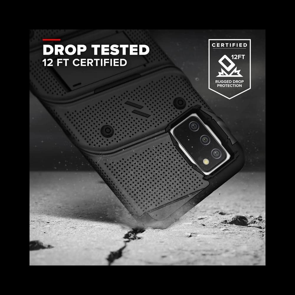 ZIZO BOLT Bundle Samsung Galaxy A02S Case - Black - 2