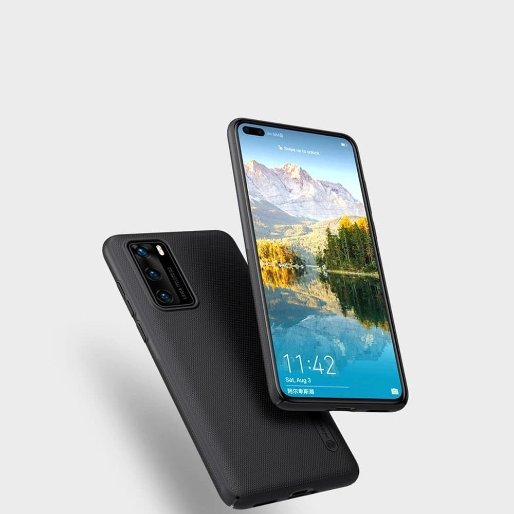 Nillkin Tasche Super Frosted Shield Huawei P40 Schwarz - 6