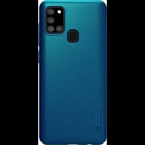 Nillkin Samsung Tasche Super Frosted Shield Galaxy A21s Pfau Blau