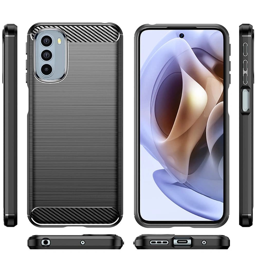 Tech-Protect Gehäuse TPUCarbon Motorola Moto G31/G41 Schwarz - 4