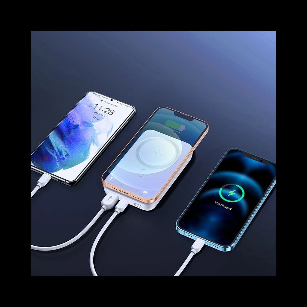 Joyroom Powerbank mit induktiver Aufladung JR-W020 Magnetic MagSafe Wireless 10000mAh Schwarz - 5