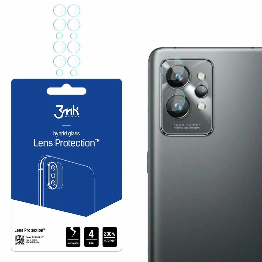 Hybriertes Glas für die Kameralinse 3MK Lens Protection Realme GT 2 Pro [4 PACK] - 1
