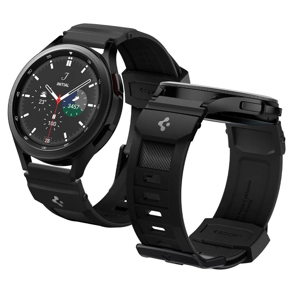 Spigen Rugged Band Samsung Galaxy Watch 4/Watch Active 2/Huawei Watch GT 2 42mm Matte Black - 1