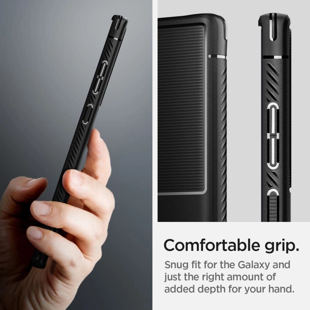 Case Spigen Rugged Armor Samsung Galaxy S22 Ultra Matt Schwarz - 12