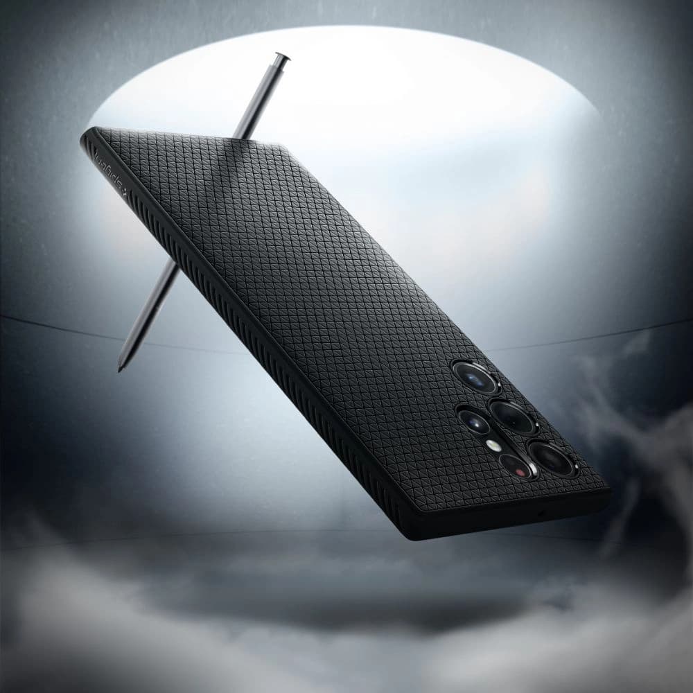 Spigen Liquid Air Samsung Galaxy S22 Ultra Matte Black - 7