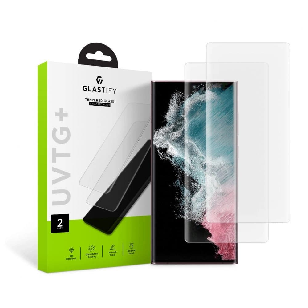 Glastify UVTG+ Samsung Galaxy S22 Ultra [2 PACK] - 1