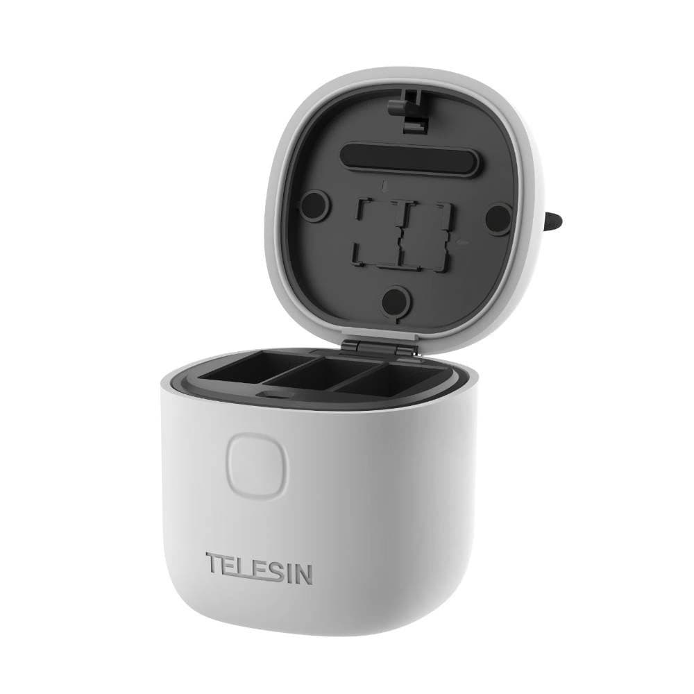 Telesin 3-slot waterproof charger Allin box for GoPro Hero 9 / Hero 10 (GP-BTR-904-GY) - 3