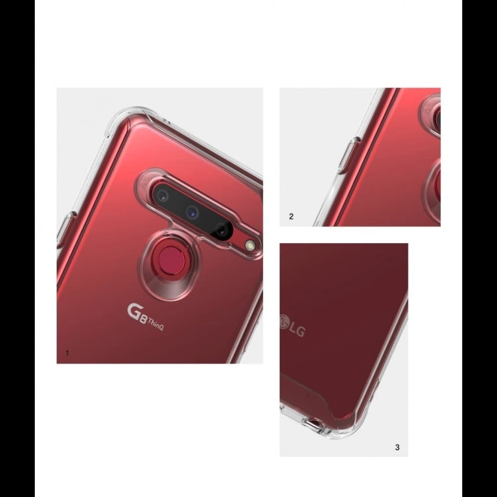 Case Ringke Fusion LG G8 ThinQ Smoke Black - 3