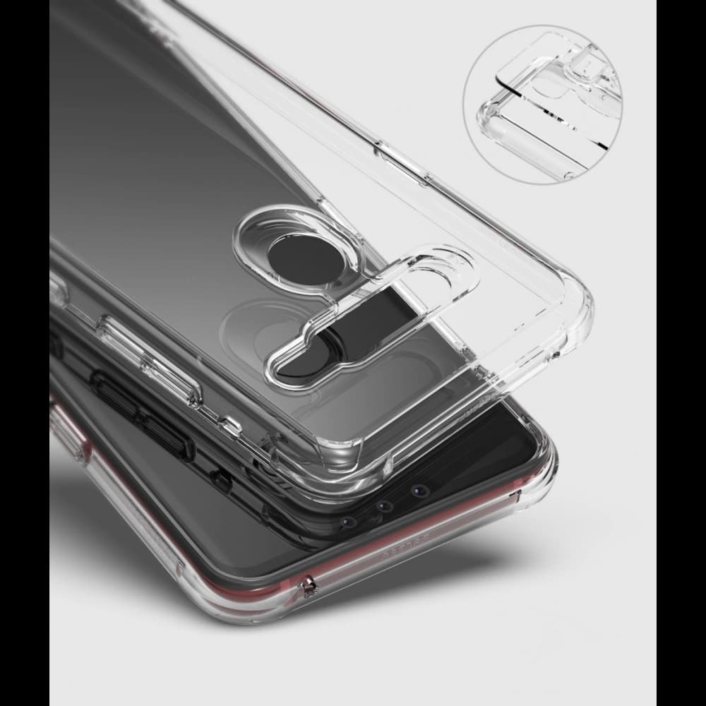 Case Ringke Fusion LG G8 ThinQ Smoke Black - 4
