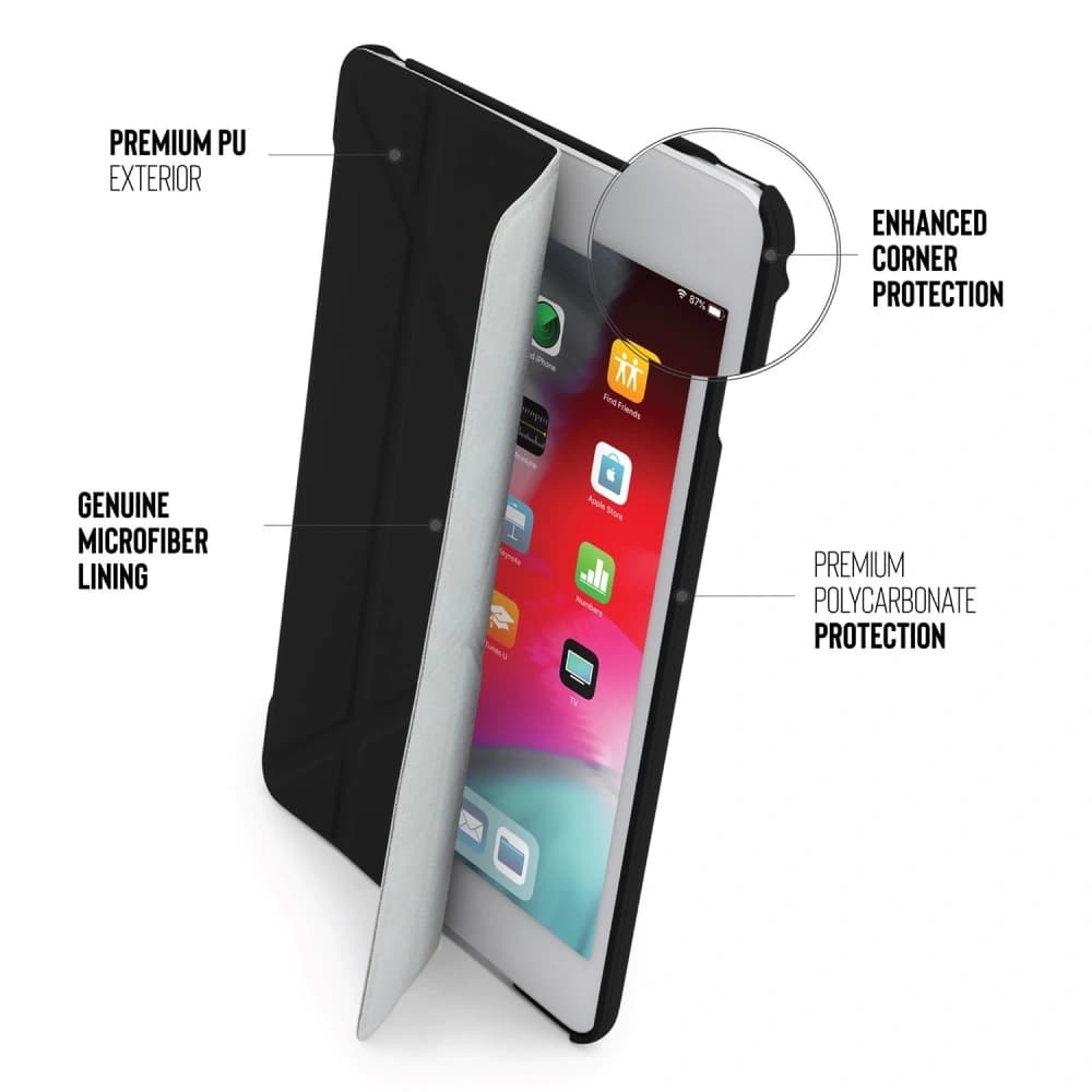 Case Pipetto Origami No1 Original PC Apple iPad mini 7.9 2015/2019 (4. und 5. Generation) (schwarz) - 4