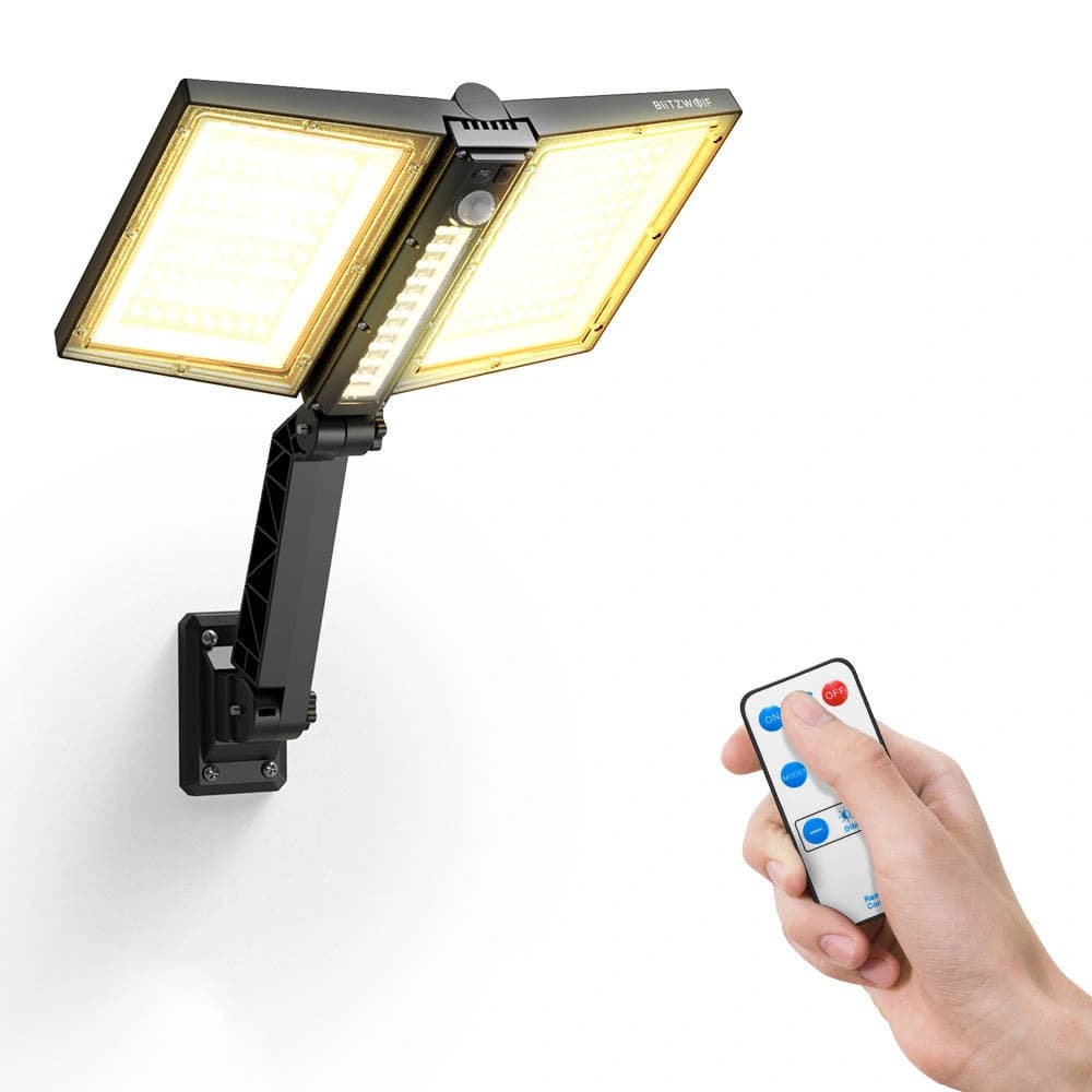 Außen Solar LED Lampe Blitzwolf BW-OLT8 mit Bewegungs- und Dämmerungssensor. - 1