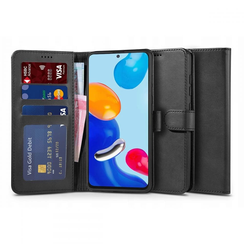 Case Tech-Protect Wallet Redmi Note 11 Pro LTE/5G Schwarz - 1