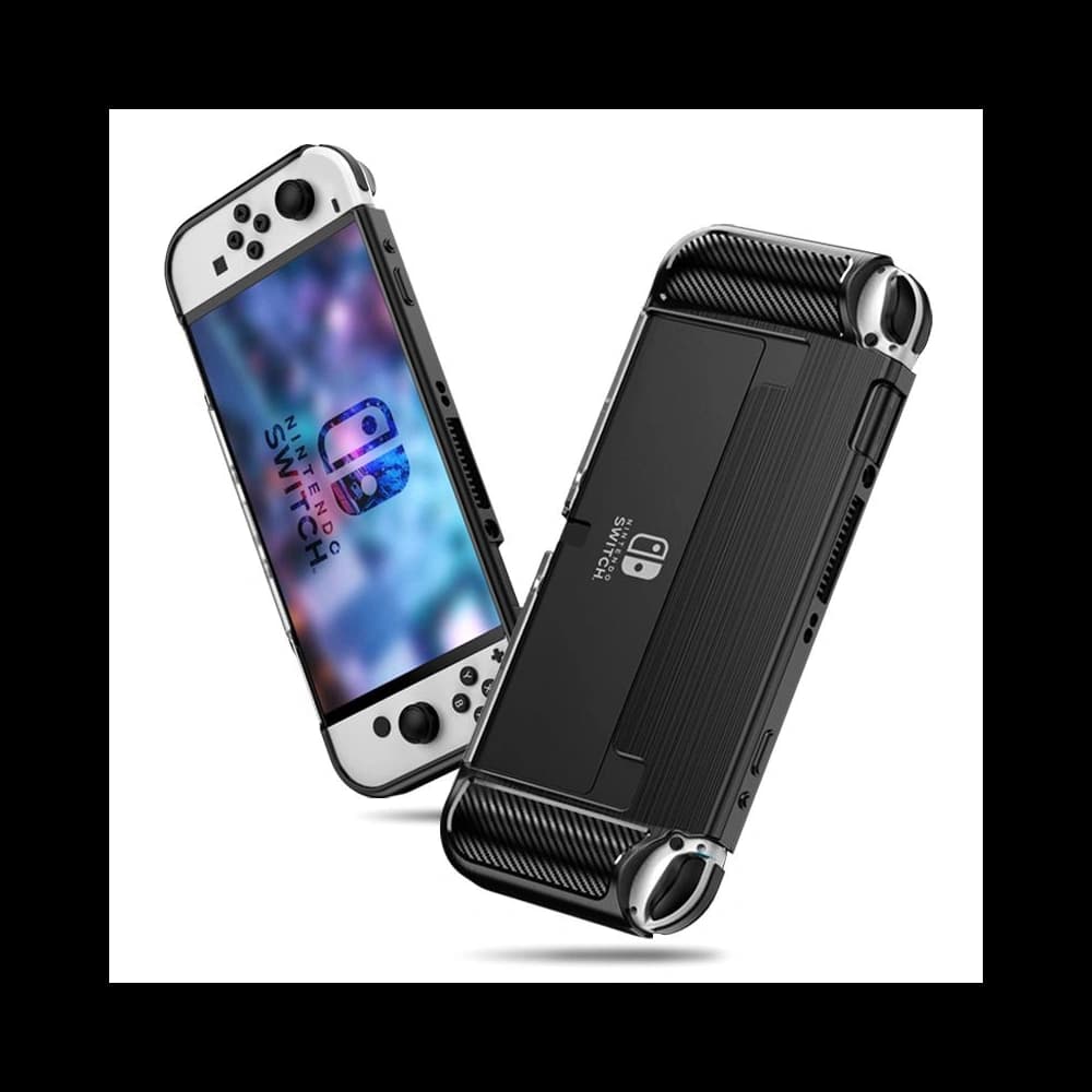 Tech-Protect TPUCarbon Nintendo Switch Oled Black - 1