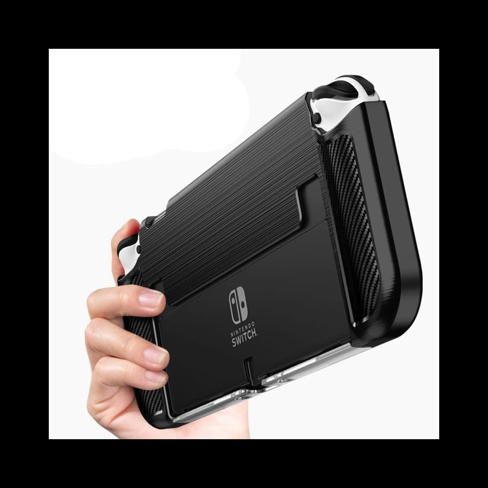 Tech-Protect TPUCarbon Nintendo Switch Oled Black - 5