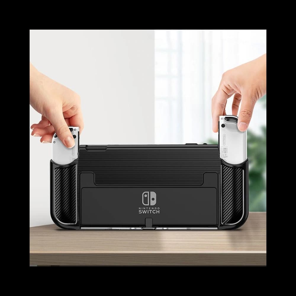 Tech-Protect TPUCarbon Nintendo Switch Oled Black - 6