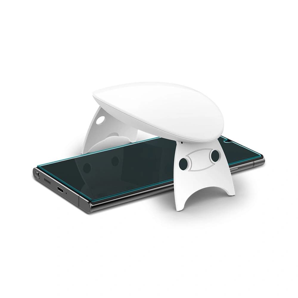 Gehärtetes Glas mit UV-Kleber Spigen Glas.TR Platinum Samsung Galaxy S22 Ultra - 7