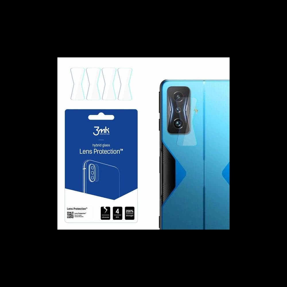 Hybriertes Glas für die Kameraobjektiv 3MK Lens Protection Redmi K50 GE [4 PACK] - 1