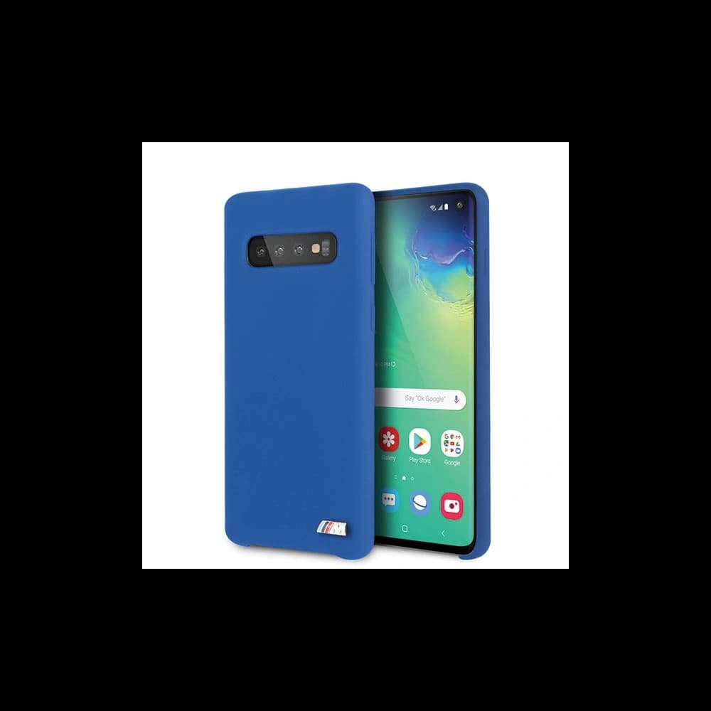 Case BMW BMHCS10MSILNA Samsung Galaxy S10 blau/navy Silikon M Kollektion - 1
