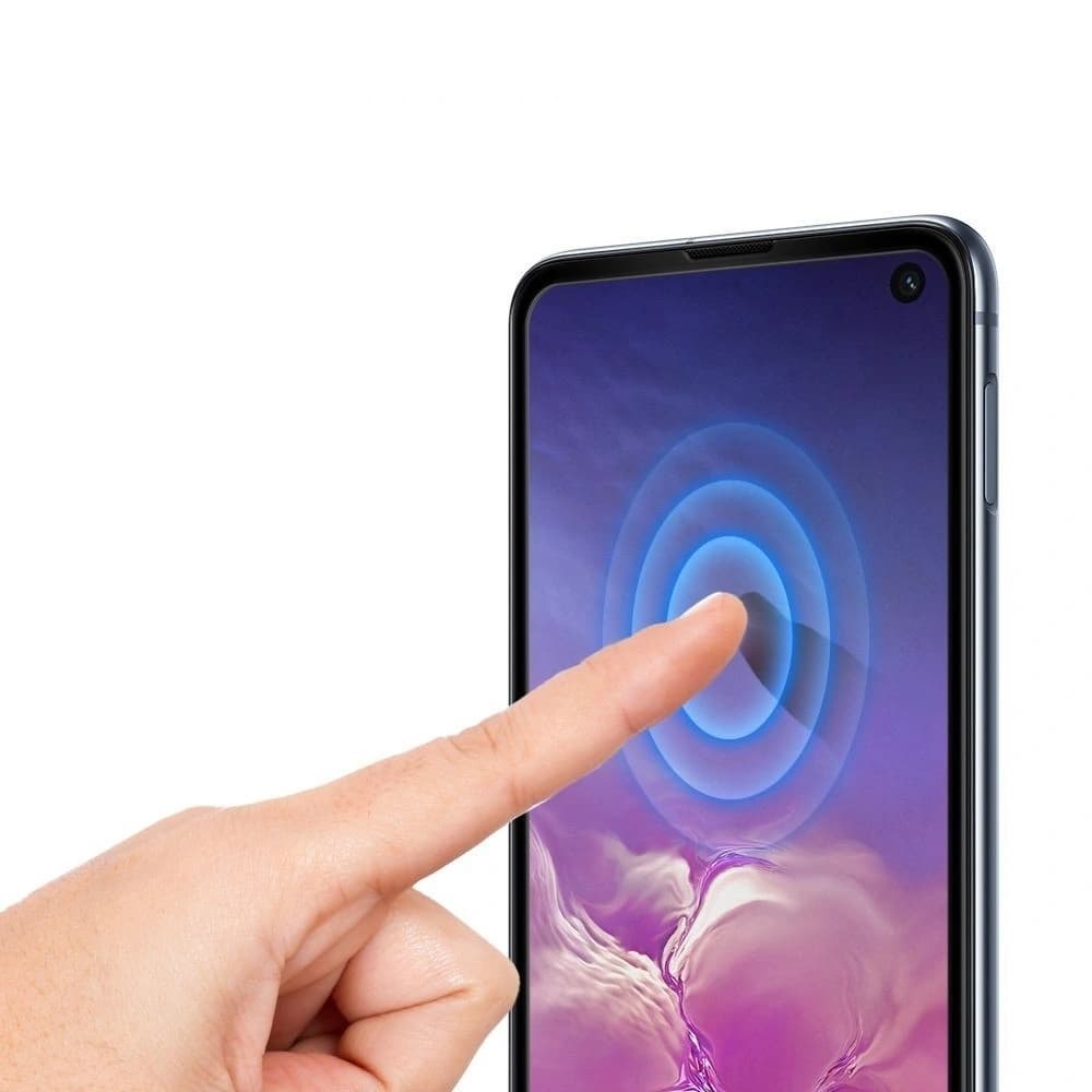 Gehärtetes Glas Spigen GLAS.tR Slim Samsung Galaxy S10e Full Cover Case Friendly - 3