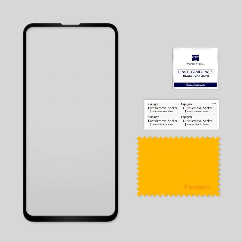 Gehärtetes Glas Spigen GLAS.tR Slim Samsung Galaxy S10e Full Cover Case Friendly - 7