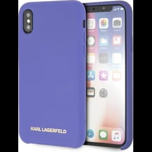 Case Karl Lagerfeld KLHCPXSLVOG Apple iPhone XS/X hardcase lila/violet Silikon