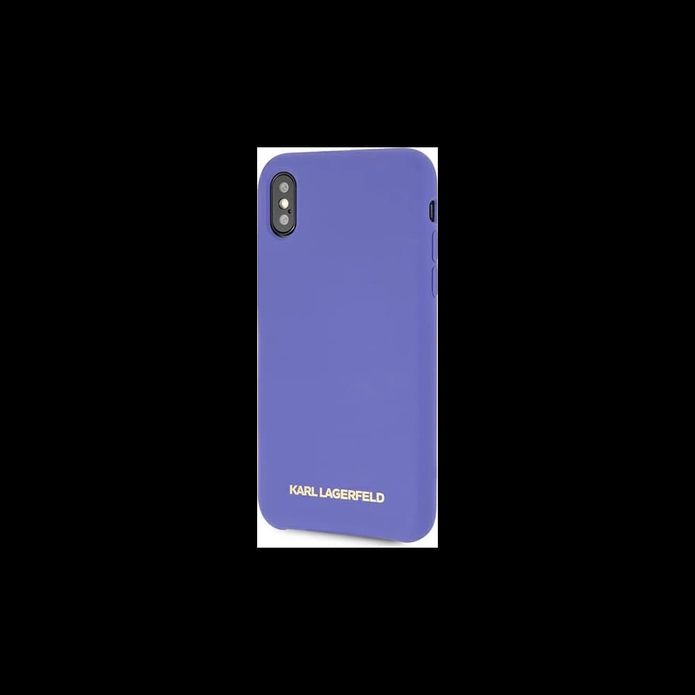 Case Karl Lagerfeld KLHCPXSLVOG Apple iPhone XS/X hardcase lila/violet Silikon - 2