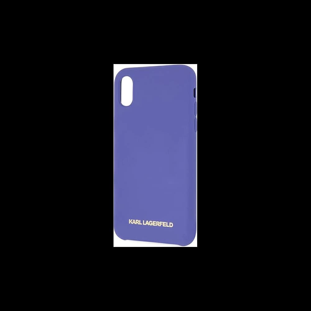 Case Karl Lagerfeld KLHCPXSLVOG Apple iPhone XS/X hardcase lila/violet Silikon - 3