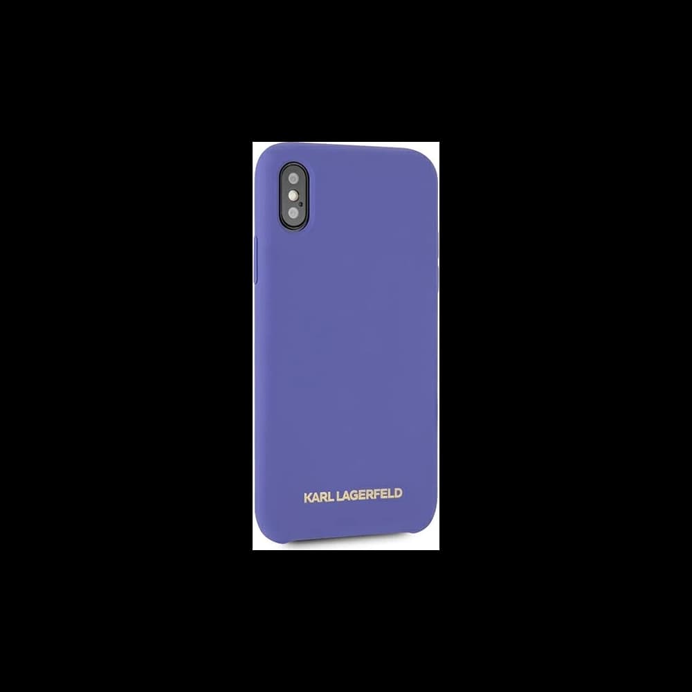 Case Karl Lagerfeld KLHCPXSLVOG Apple iPhone XS/X hardcase lila/violet Silikon - 5