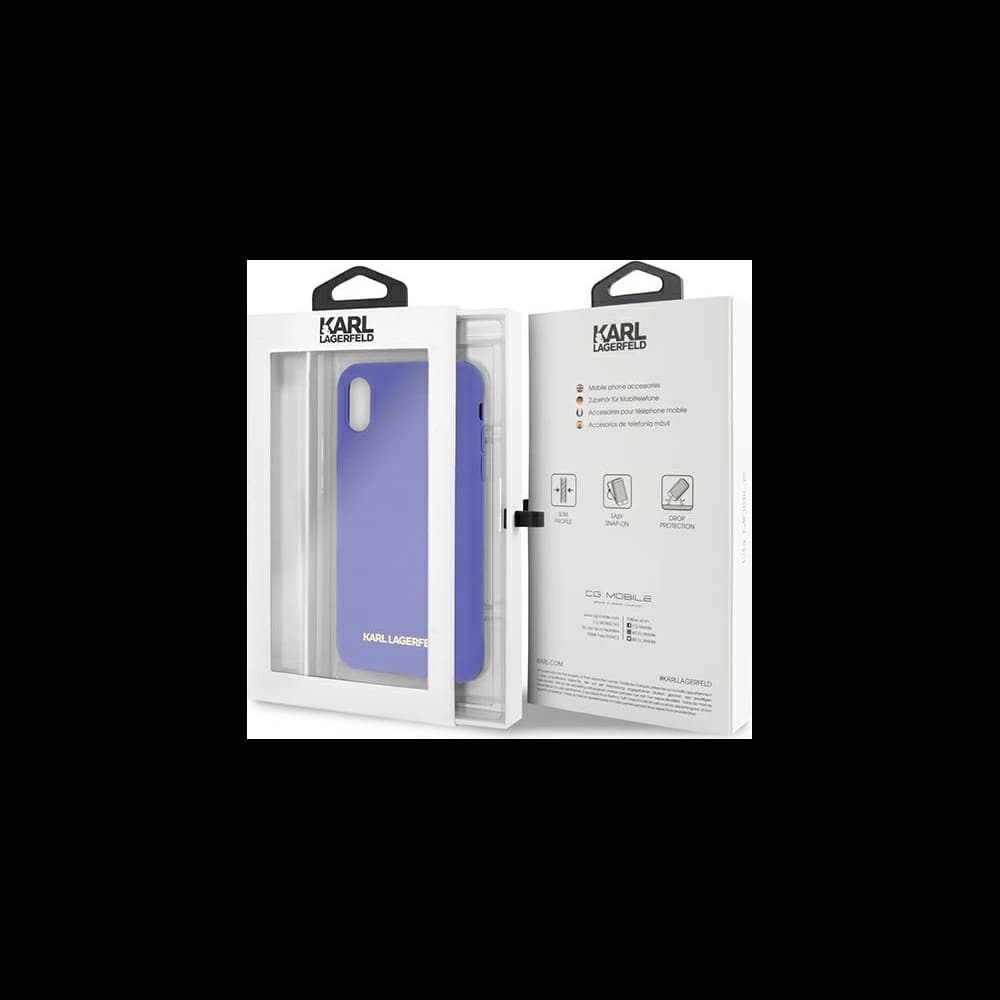 Case Karl Lagerfeld KLHCPXSLVOG Apple iPhone XS/X hardcase lila/violet Silikon - 7