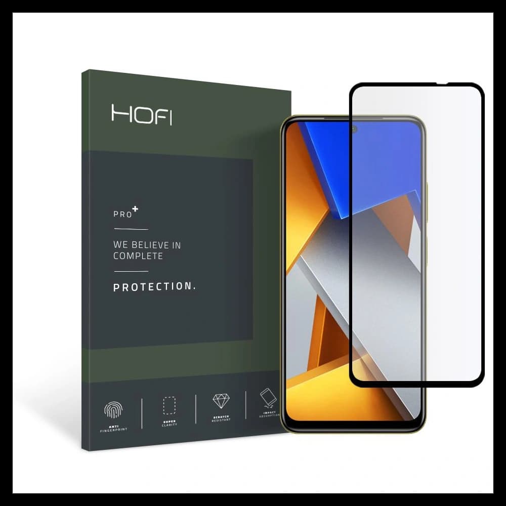 Gehärtetes Glas Hofi Glass Pro+ POCO M4 Pro LTE Schwarz - 1