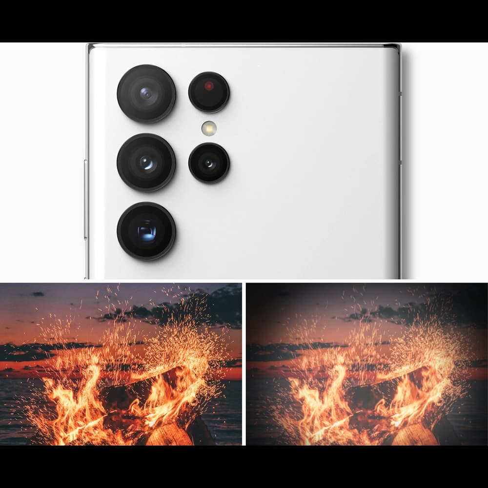 Ringke Camera Lens Frame Glass Samsung Galaxy S22 Ultra Black - 7