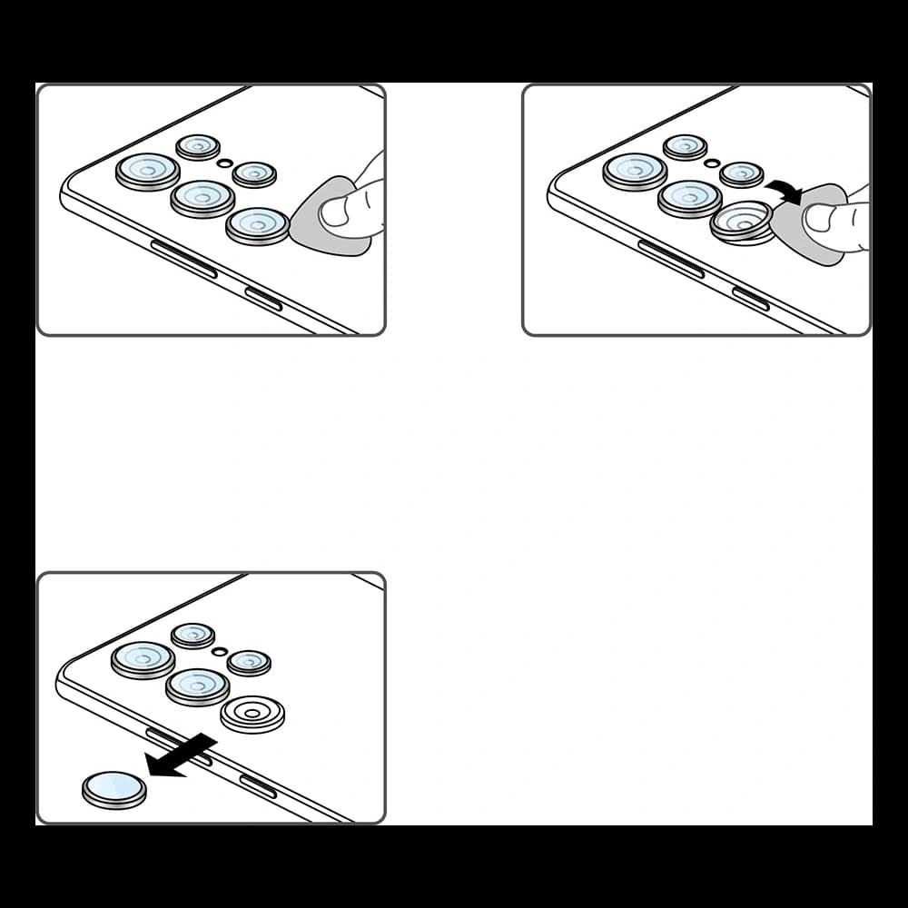 Ringke Camera Lens Frame Glass Samsung Galaxy S22 Ultra Black - 11