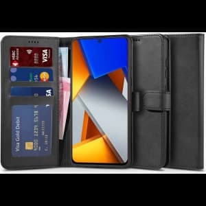 Case Tech-Protect Wallet POCO M4 Pro LTE Schwarz