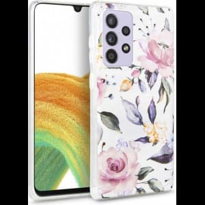 Case Tech-Protect Floral Samsung Galaxy A33 5G Weiß