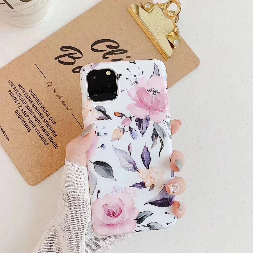 Case Tech-Protect Floral Samsung Galaxy A33 5G Weiß - 2