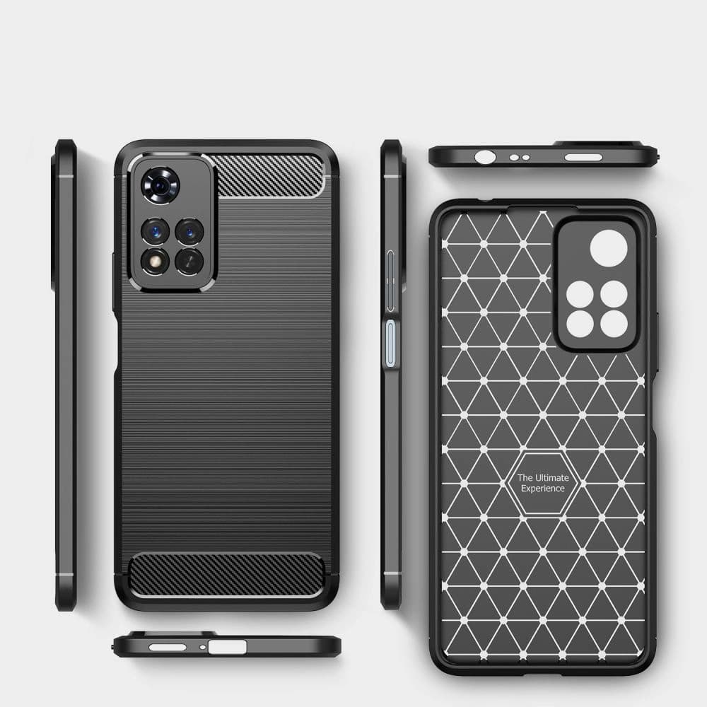 Case Tech-Protect TPUCarbon Redmi Note 11 Pro+ Plus 5G Schwarz - 2
