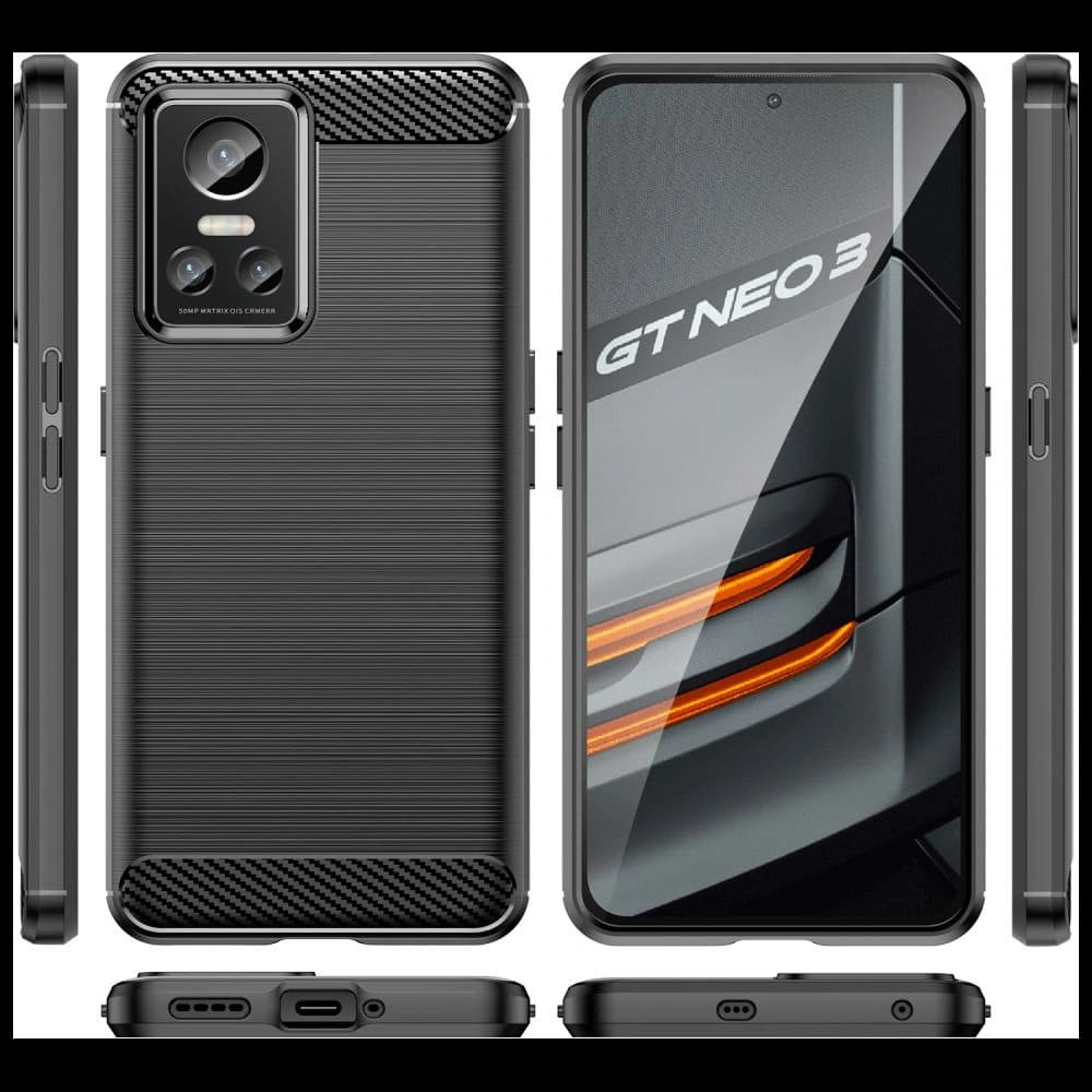 Tech-Protect TPUCarbon Realme GT Neo 3 Black - 2