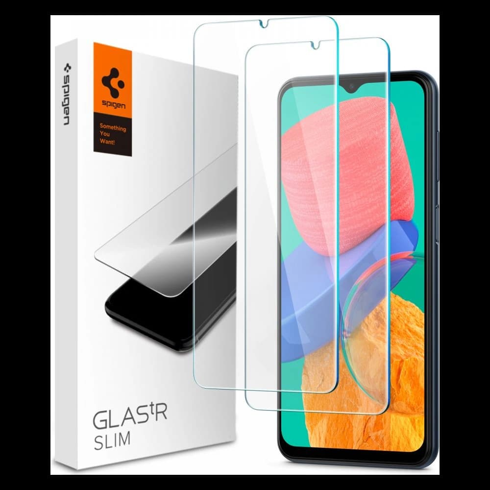Gehärtetes Glas Spigen GLAS.tR Slim Samsung Galaxy M23 5G/M33 5G [2 PACK] - 1