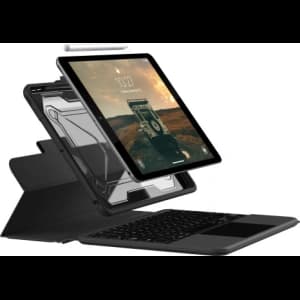 UAG Urban Armor Gear Bluetooth Keyboard Apple iPad 10.2 2019/2020/2021 7, 8, 9 Gen (black)