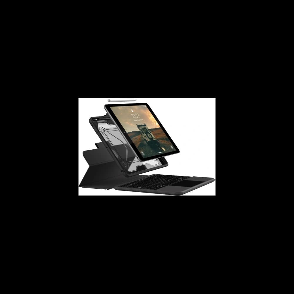 UAG Urban Armor Gear Bluetooth Keyboard Apple iPad 10.2 2019/2020/2021 7, 8, 9 Gen (black) - 1