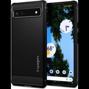 Case Spigen Rugged Armor Google Pixel 6a Matt Schwarz