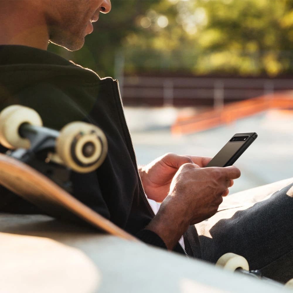 Case Spigen Rugged Armor Google Pixel 6a Matt Schwarz - 8