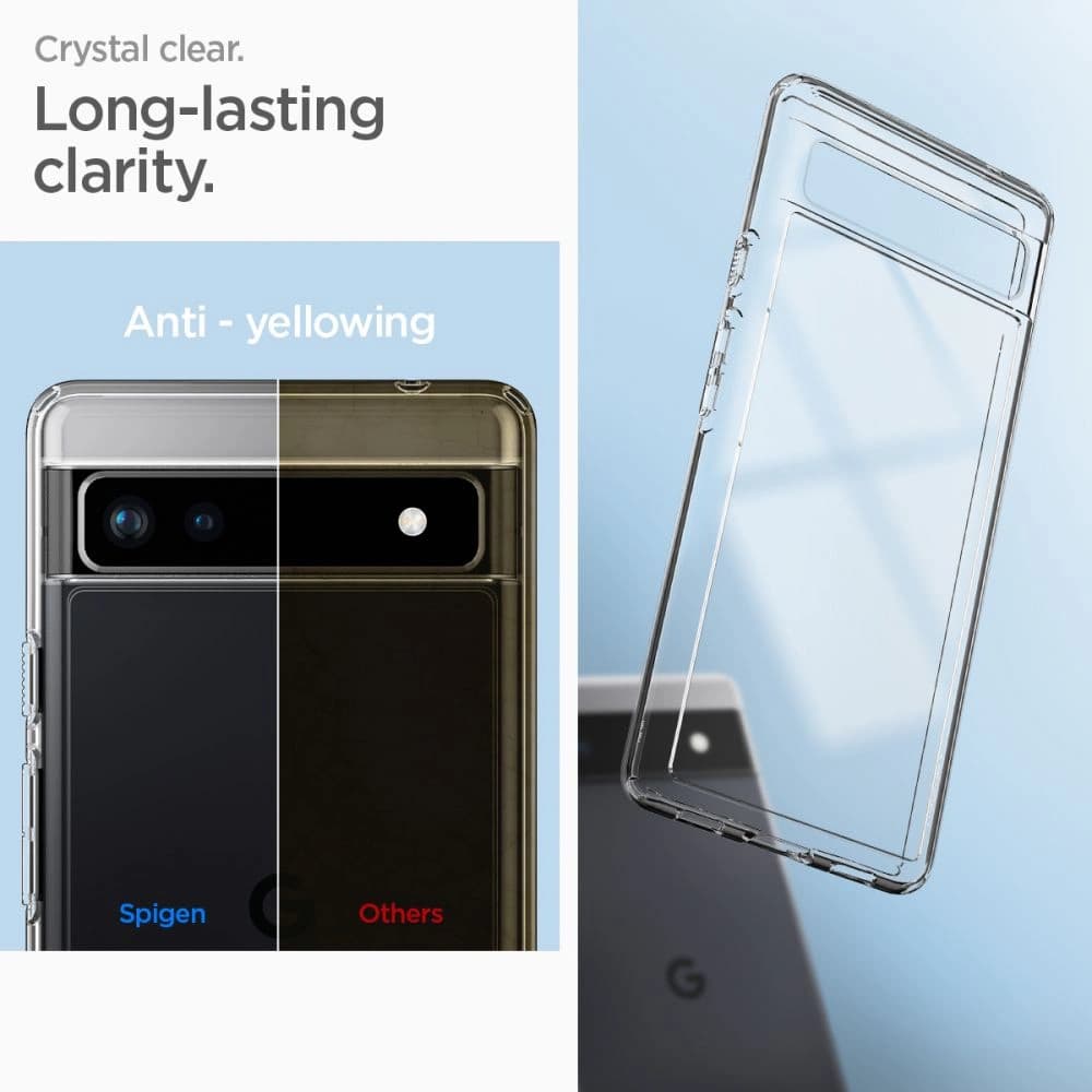 Case Spigen Ultra Hybrid Google Pixel 6a Crystal Clear - 9