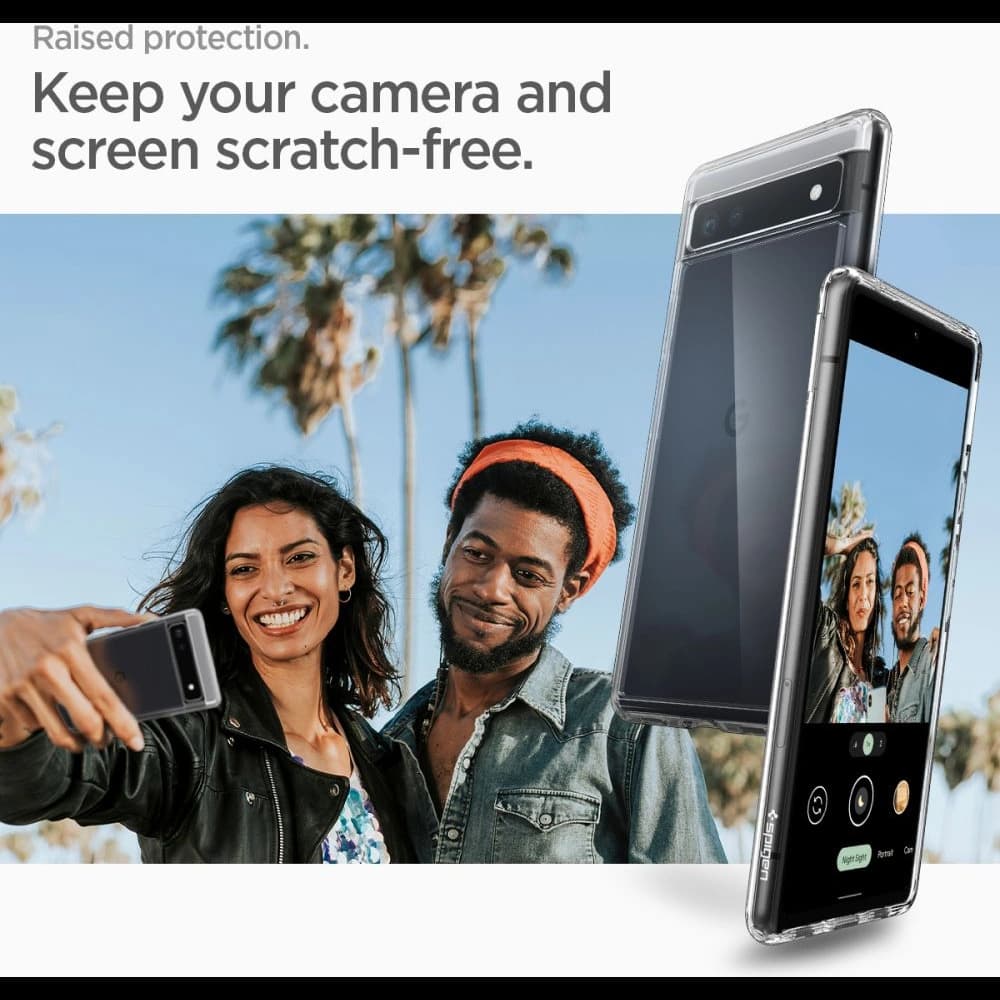 Case Spigen Ultra Hybrid Google Pixel 6a Crystal Clear - 10