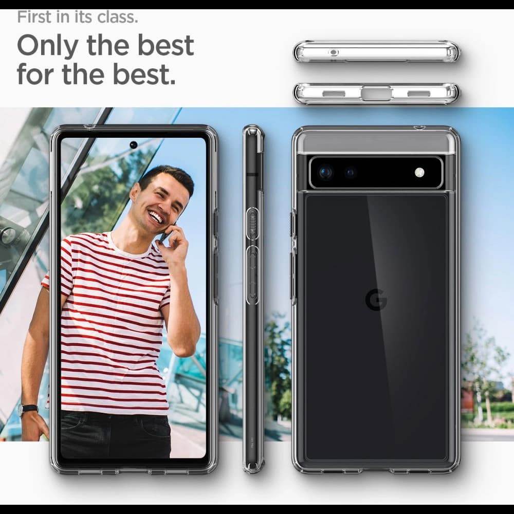 Case Spigen Ultra Hybrid Google Pixel 6a Crystal Clear - 12