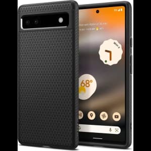 Case Spigen Liquid Air Google Pixel 6a Matt Schwarz