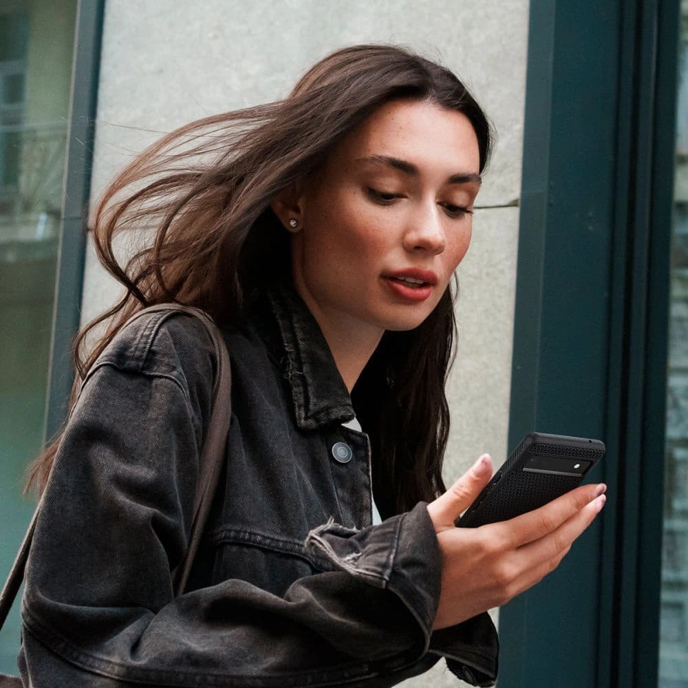 Spigen Liquid Air Google Pixel 6a Matte Black - 9