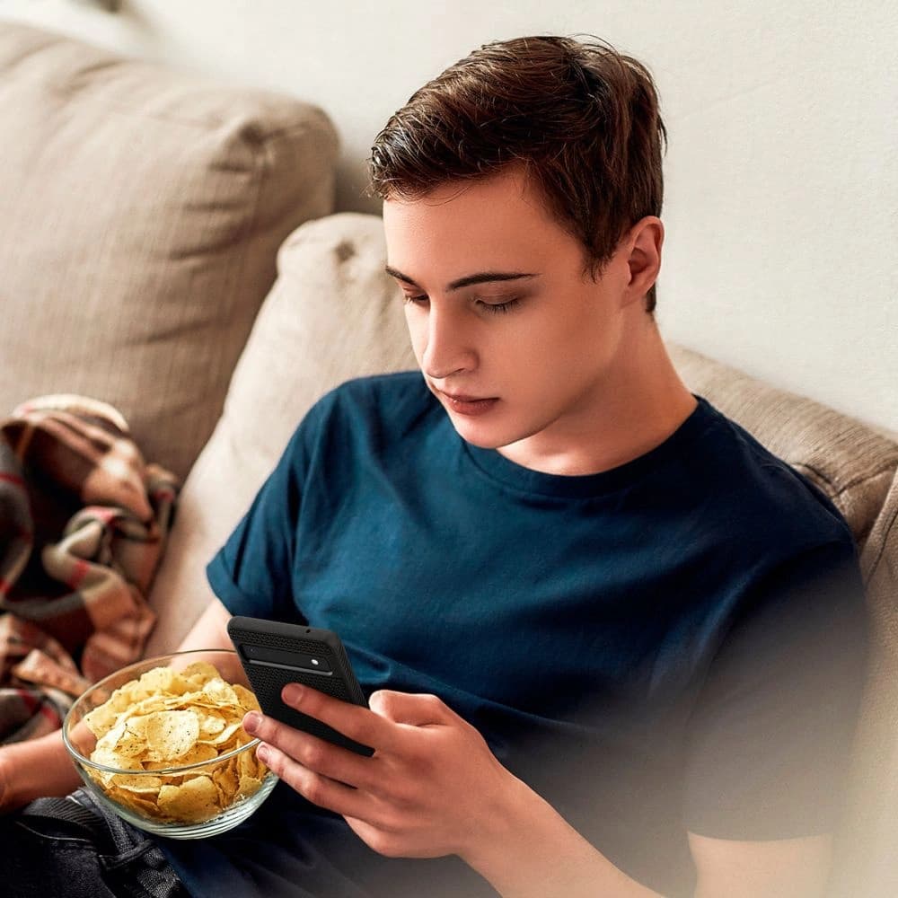 Spigen Liquid Air Google Pixel 6a Matte Black - 10